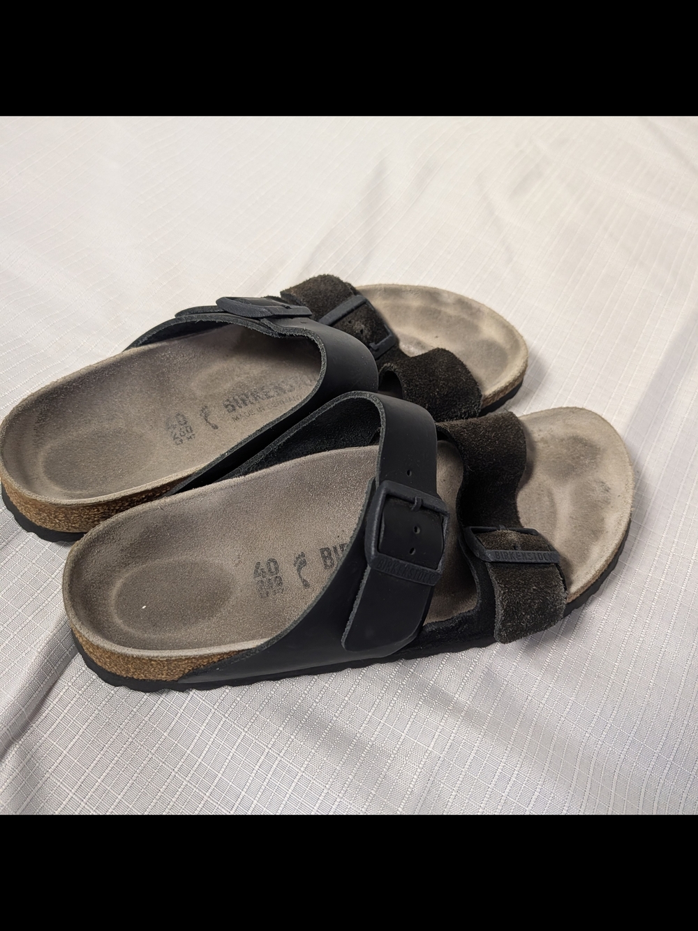 Black Size 40 EU / 9 US  Birkenstock Arizona Split sandals - Picture 5 of 9